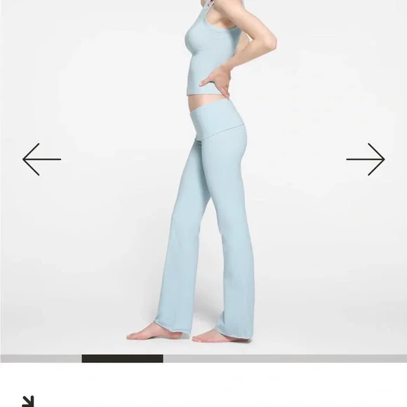 SKIMS Cotton Jersey Foldover Pant - Picture 2 of 5